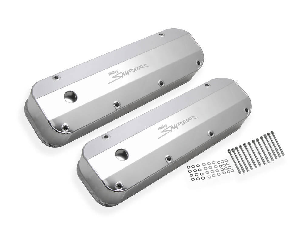 Sniper Fabricated Valve Covers BBF 429/460 Tall Valve Covers Holley
