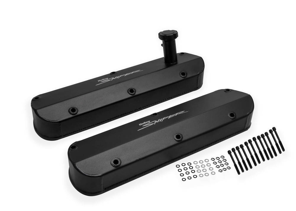 Sniper Fabricated Valve Covers SBF Tall Valve Covers Holley