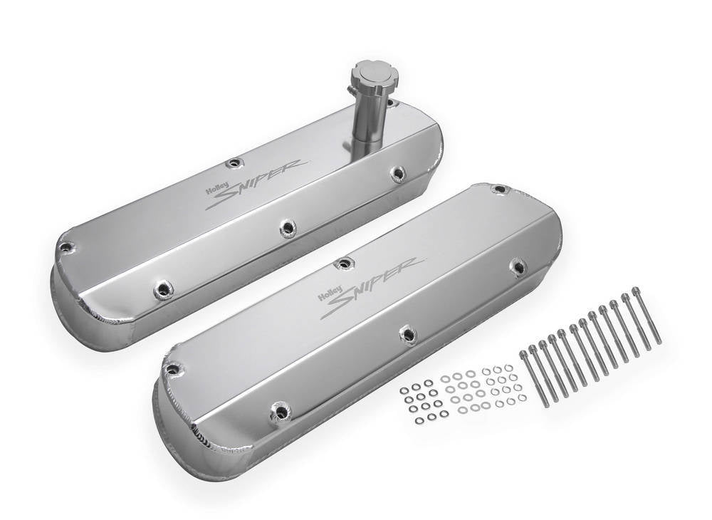 Sniper Fabricated Valve Covers SBF Tall Valve Covers Holley
