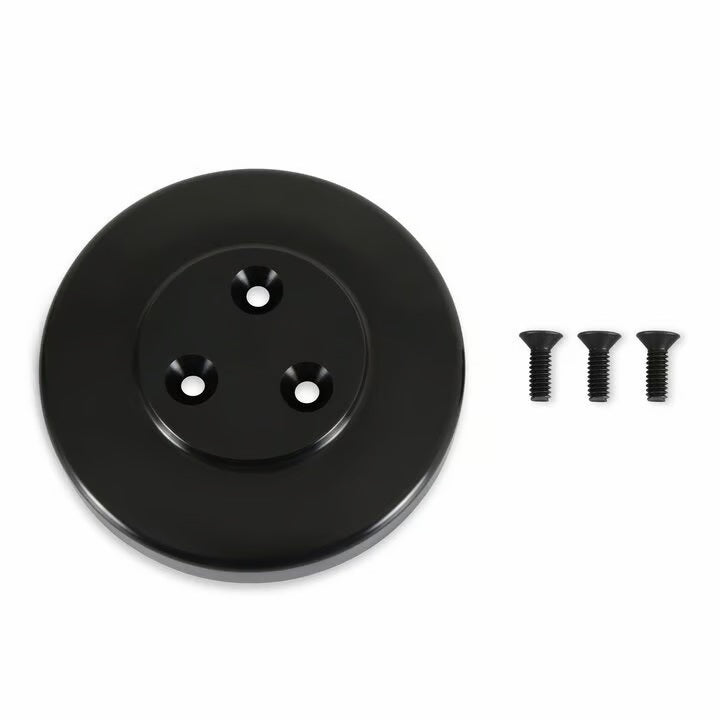 Cover - AC Compressor SD7 - Black Pulley Covers Holley