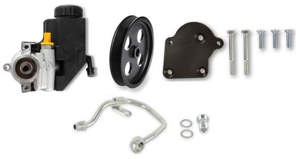 Gen III Hemi P/S Pump Adapter Kit - Non-VVT Power Steering Pumps Holley