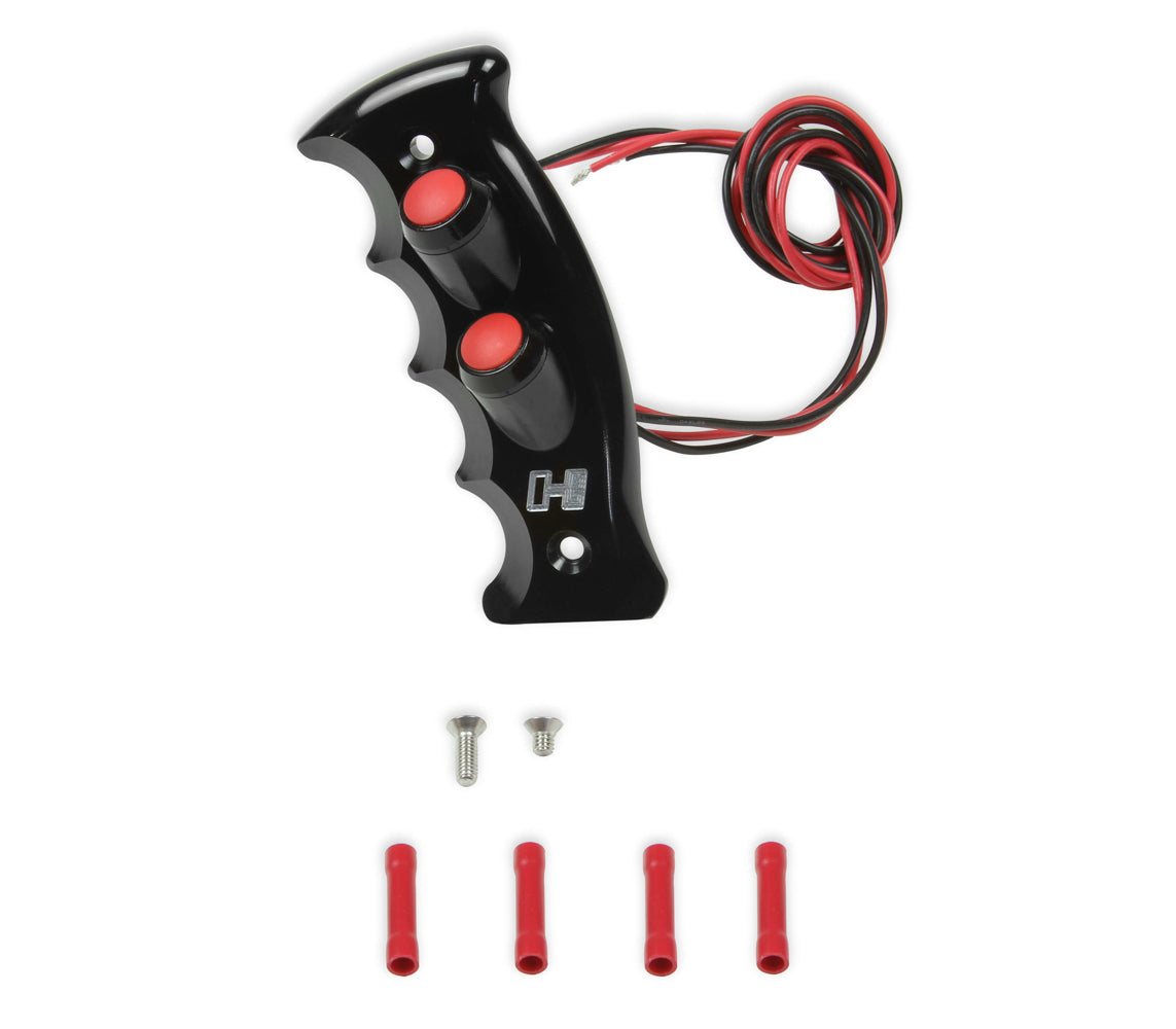 Shifter Handle - Pistol Grip Plate Billet Black Shifter Knobs Hurst