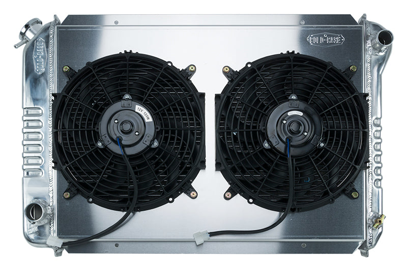 87-93 Mustang Aluminum Radiator 1 InchCore Dual 12 Inch Fans Cold Case Radiators Radiator COLD-CASE Radiators