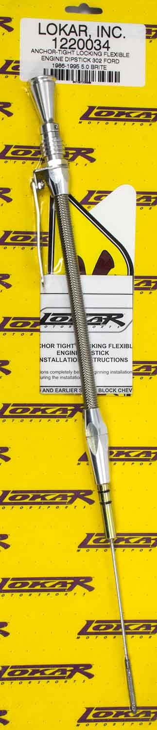 Anchor Tight Locking Oil Dipstick Ford 5.0L Engine Oil Dipsticks Lokar