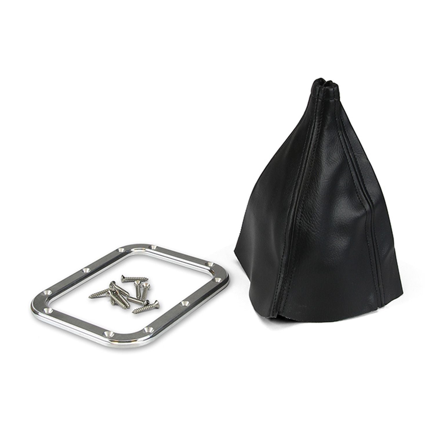 Billet Rectangular Floor Shifter Boot Shifter Boots and Rings Lokar