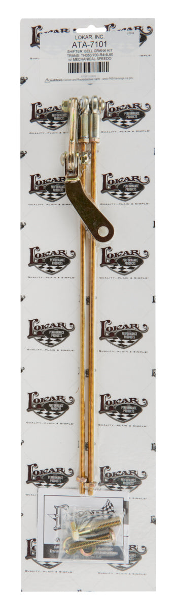 Bell Crank Kit - GM TH35 0/700-R4/4L60 w/ Mechani Shifter Brackets Cables and Linkages Lokar