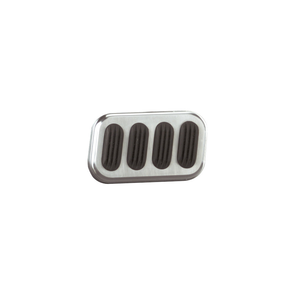 Billet Brake Pad W/Rubbe Pedal Pads and Components Lokar