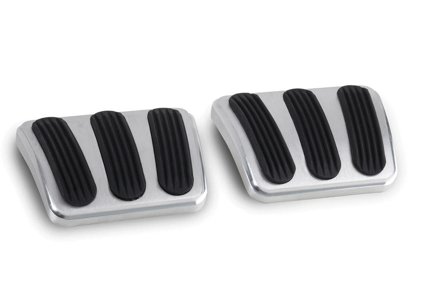 62-67 Nova Billet Brake Clutch Pad w/Rubber Pedal Pads and Components Lokar