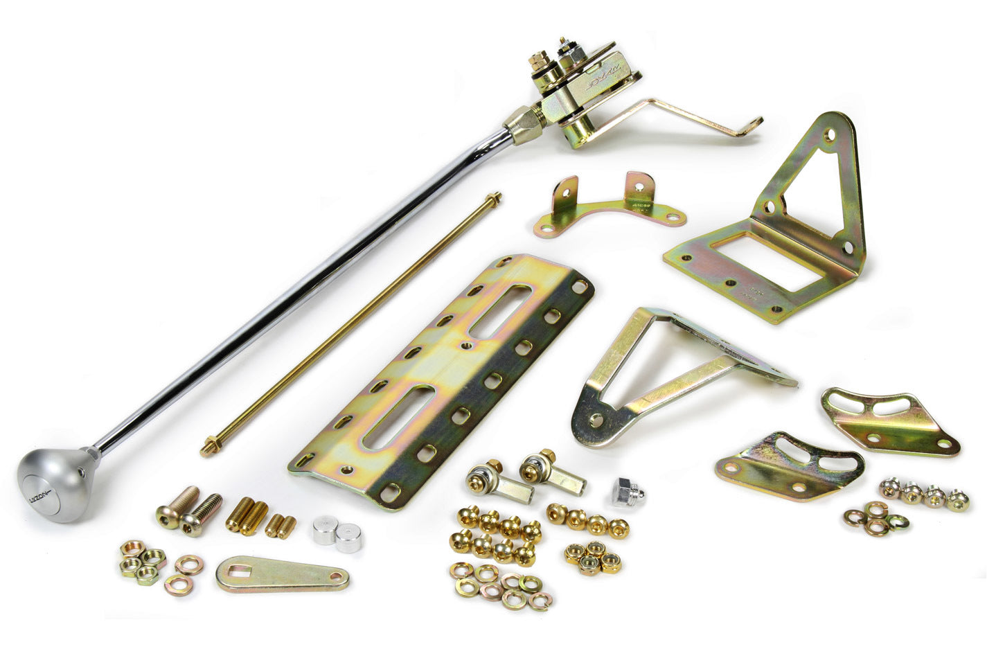 23in TH-350 Shifter w/ Brushed Alum Mush. Knob Transmission Shifters Lokar