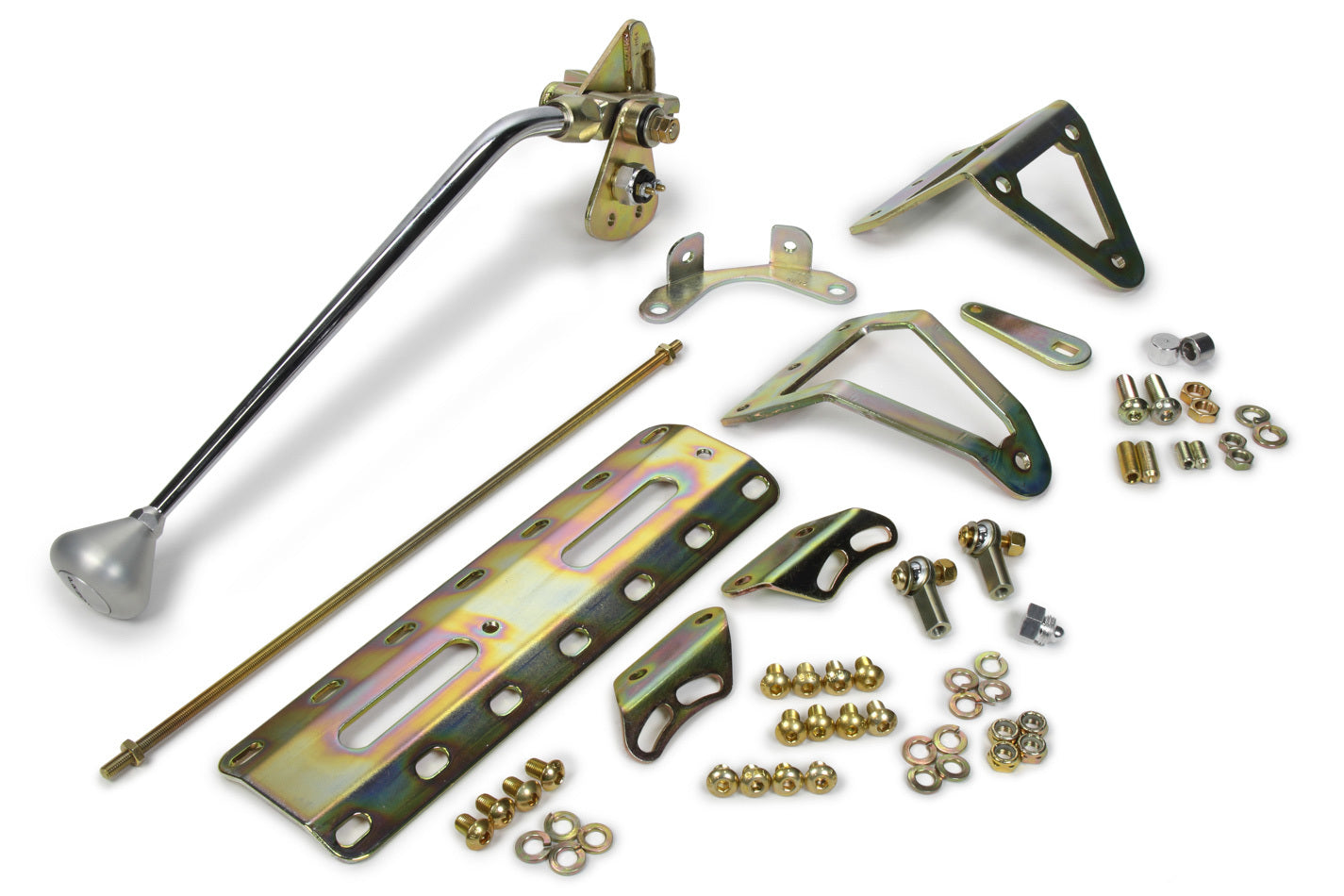 16in TH-350 Shifter w/ Brushed Alu. Mush. Knob Transmission Shifters Lokar