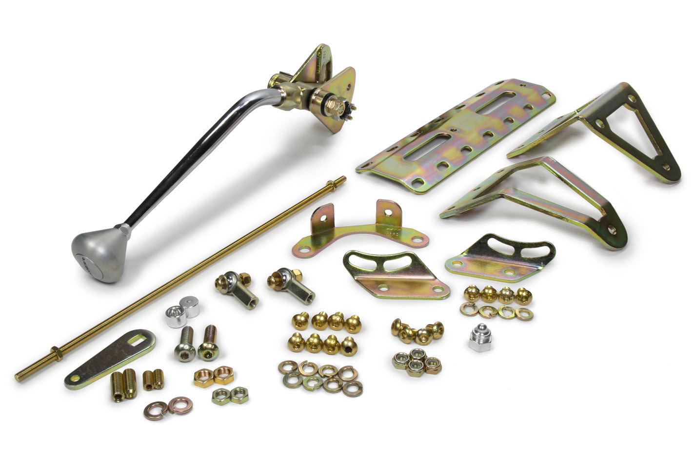 12in TH-350 Shifter w/ Brushed Alum Mush Knob Transmission Shifters Lokar