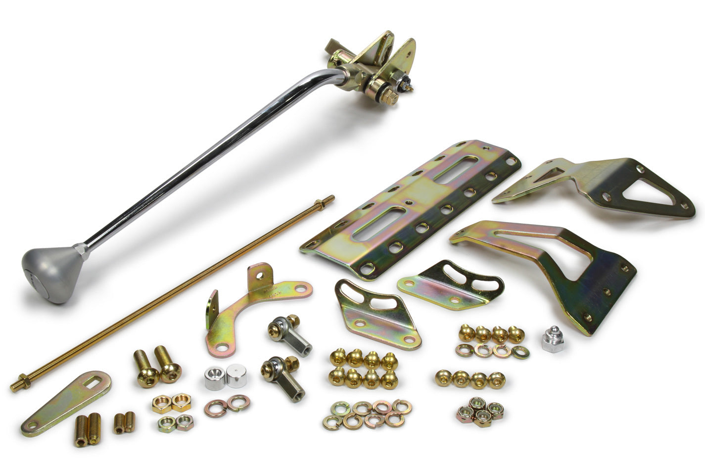 16in 700-R4 Shifter w/ Brushed Alum. Mush. Knob Transmission Shifters Lokar