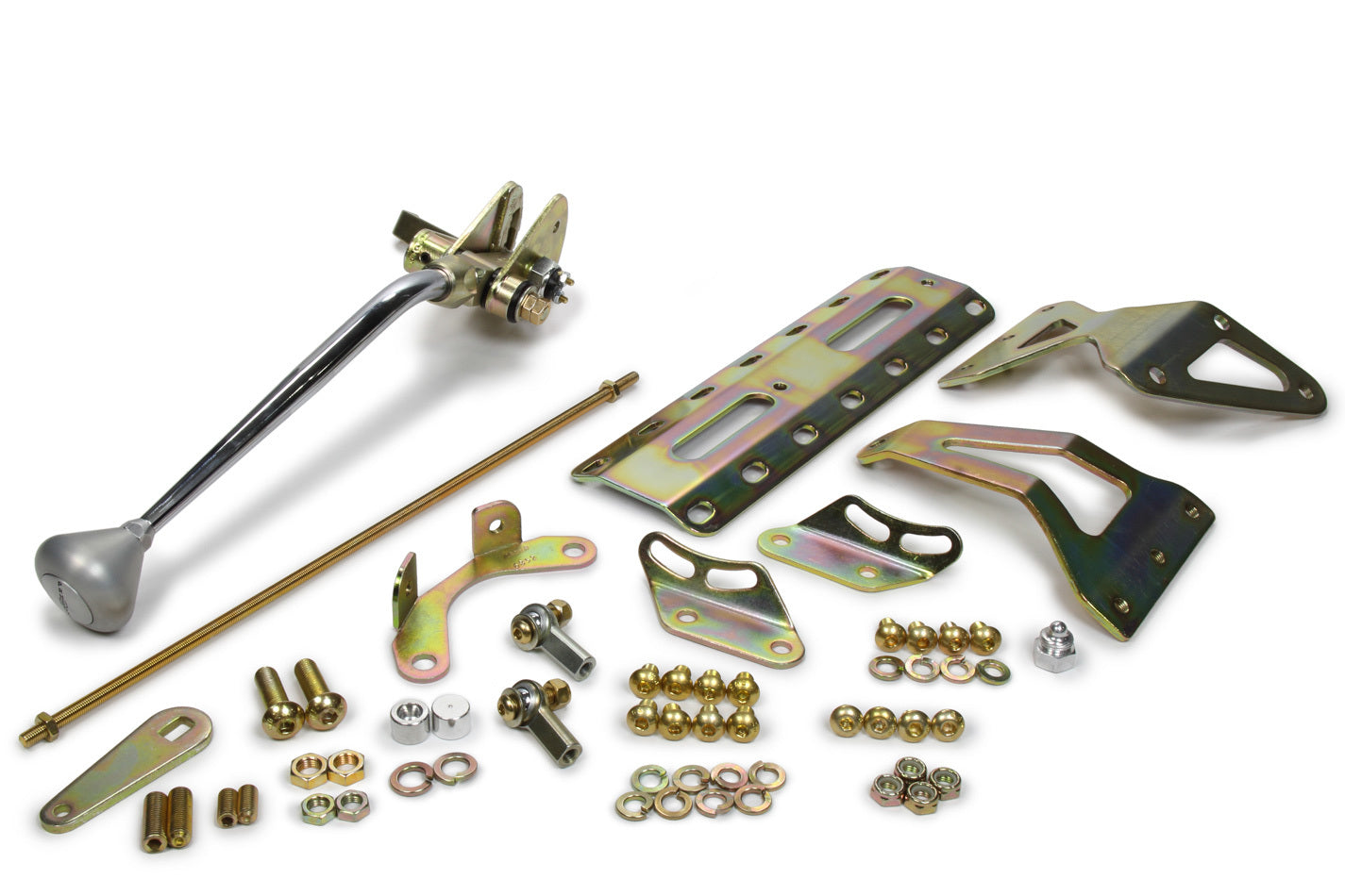 12in 700-R4 Shifter w/ Brushed Alum. Mush. Knob Transmission Shifters Lokar