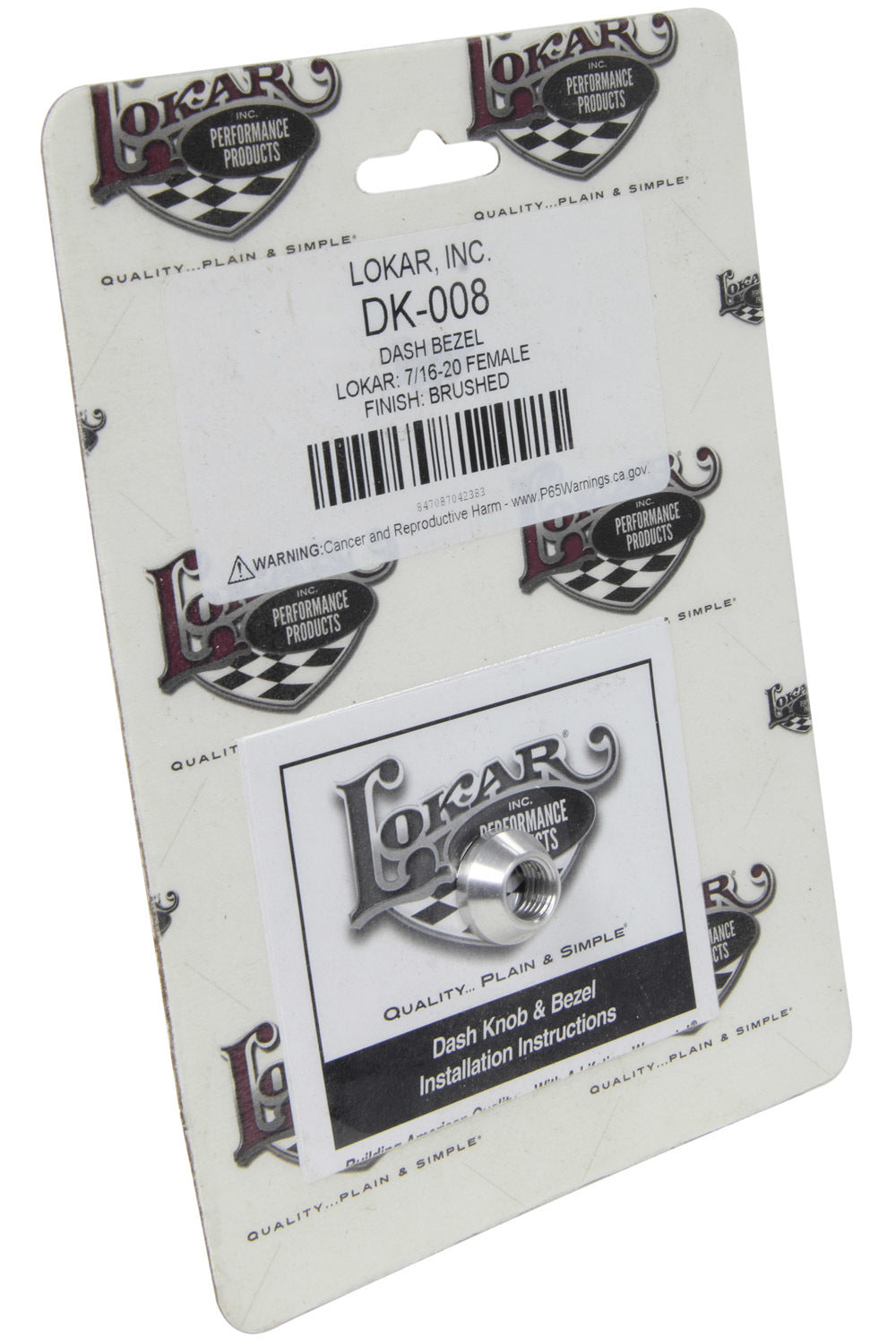 Dash Bezel Lokar 7/1 6-20 Female Brushed Dash Knobs Lokar