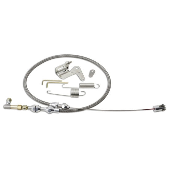 Duo-Pak Hi-Tech Throttle Cable w/Brackets 36in Throttle Cables Lokar