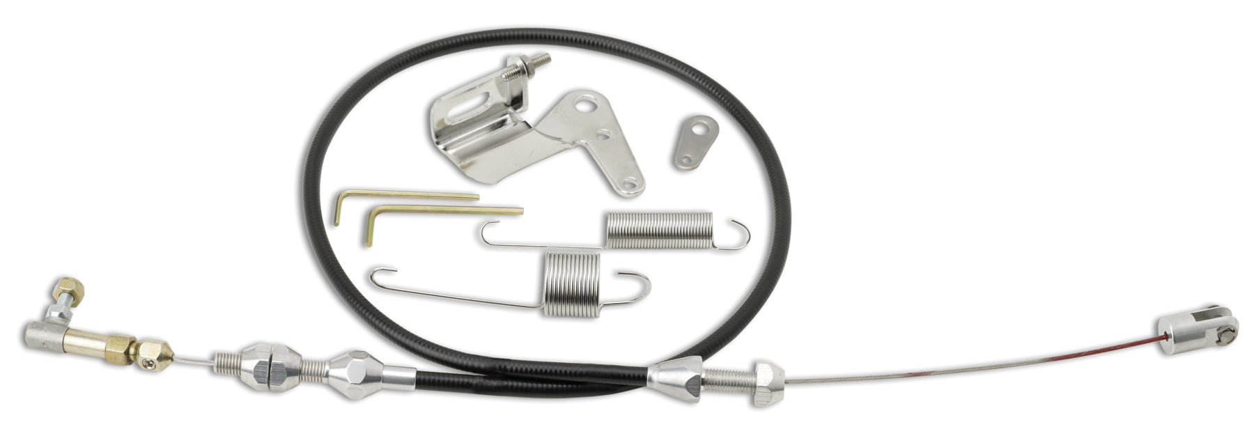 Duo-Pak Univ. Throttle Cable w/Brackets Throttle Cables Lokar
