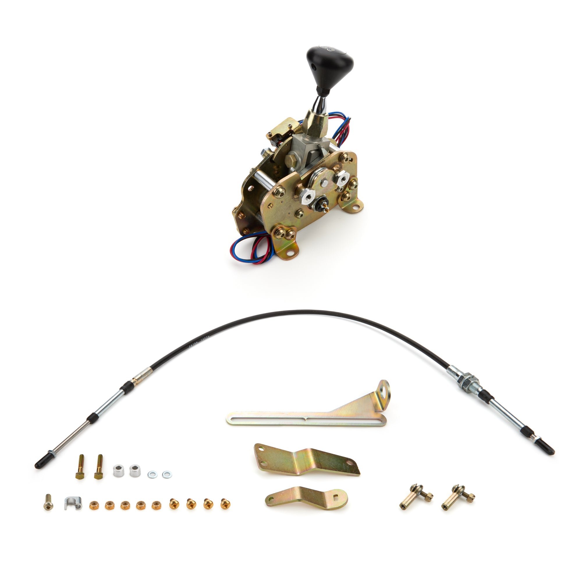 Shifter Ford 6R80 Chrome 4in Straight Lever Transmission Shifters Lokar