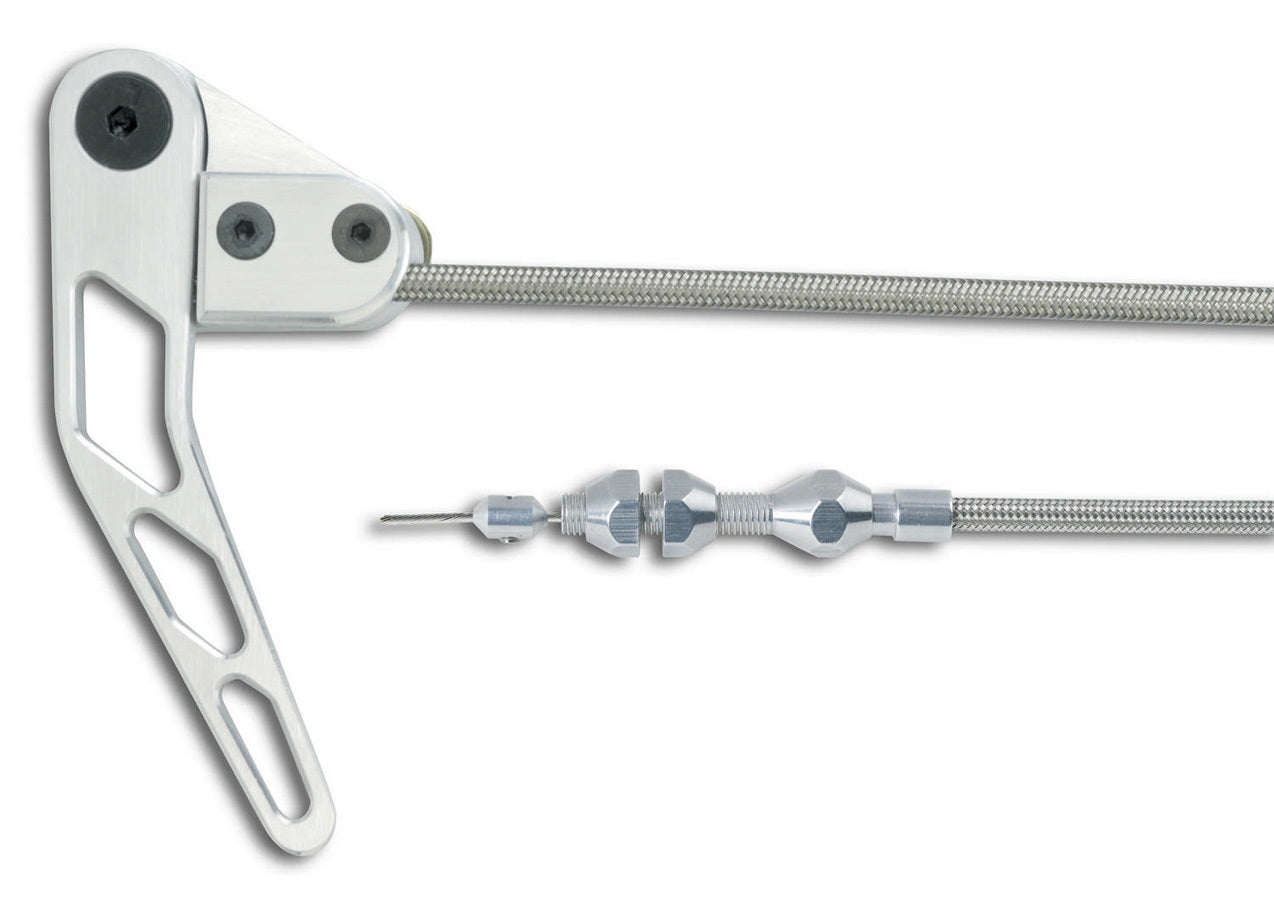 Stainless Steel Hood Rel ease Cable Kit Trunk and Hood Latch Assemblies Lokar