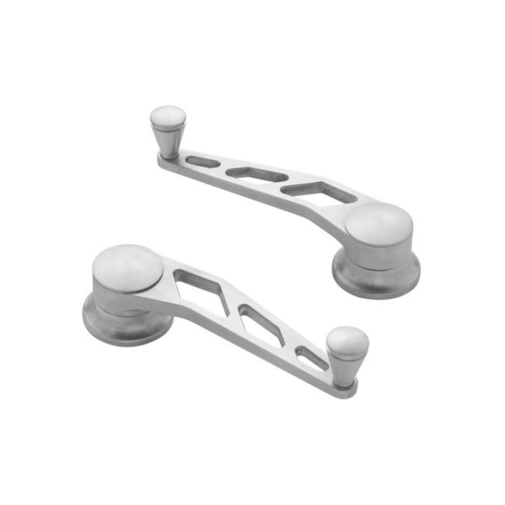 GM & Ford Window Crank Brushed Billet Aluminum Window Cranks Lokar