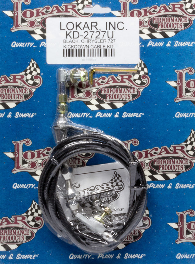 Universal Throttle Cable Chrysler 727 Black Automatic Transmission Kickdowns Lokar