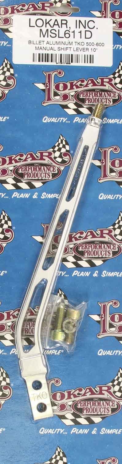 Shift Lever TKO 500-600 Aluminum 10in Brushed Shifter Sticks Lokar