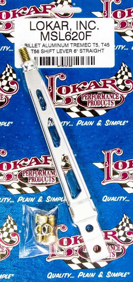 Shift Lever TKO 500-600 Aluminum 6in Brushed Shifter Sticks Lokar