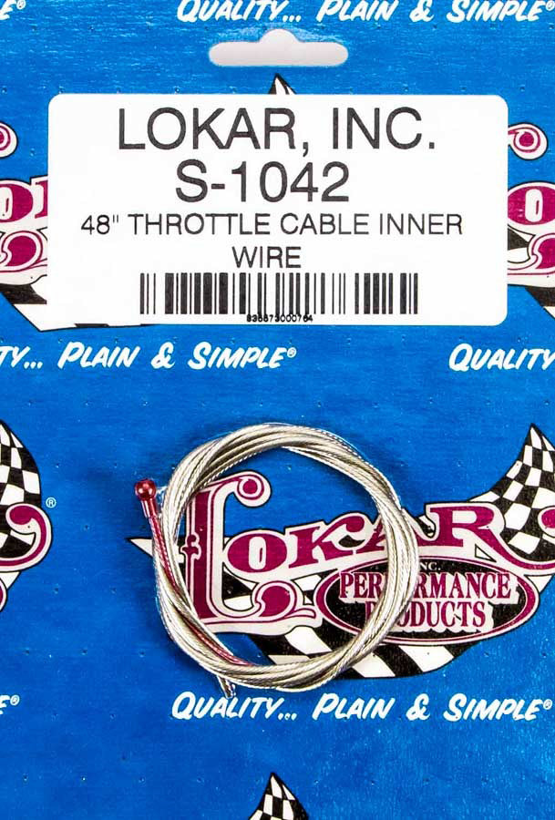 Repl Inner throttle Cable 48in Throttle Cables Lokar
