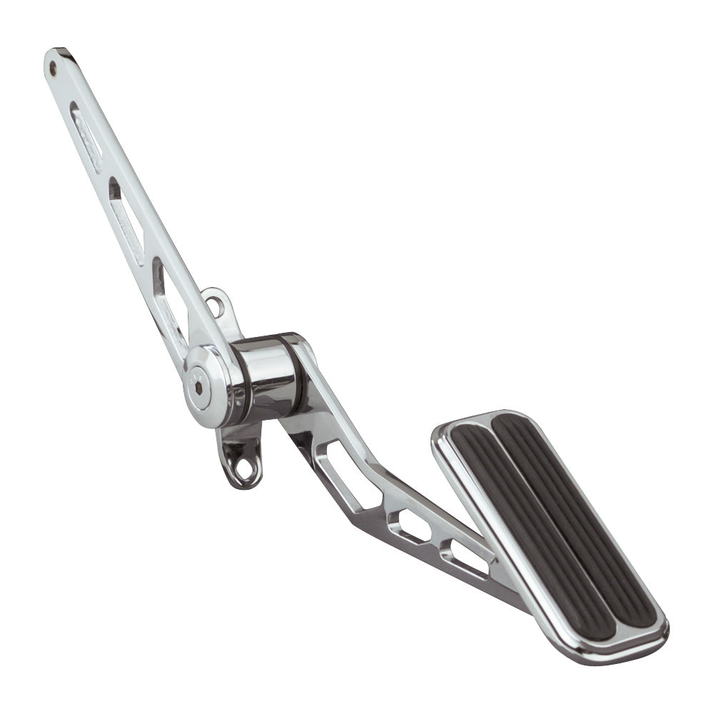Chrome Gas Pedal W/Rubbe Pedal Assemblies and Components Lokar