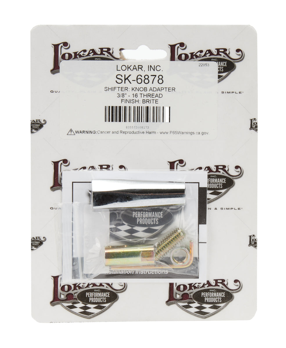 Shifter Knob Adapter 3/8-16 Shifter Knobs Lokar