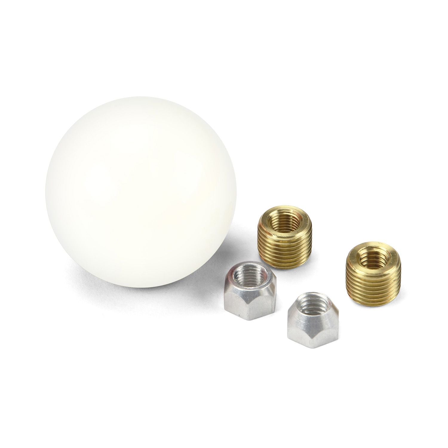 Shift Knob 2-1/4in White Shifter Knobs Lokar