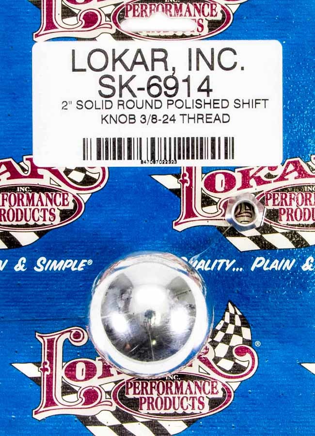 2in Shift Knob Solid Round Polished Shifter Knobs Lokar