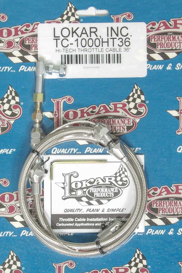 Hi-Tech Throttle Cable 36in Throttle Cables Lokar