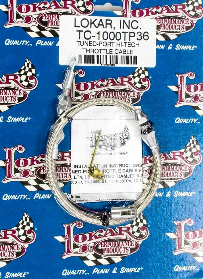 36in. TPI Hi-Tech Throttle Cable Throttle Cables Lokar