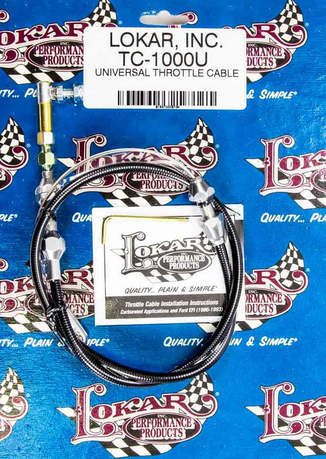 Universal Black Throttle Cable 36in Throttle Cables Lokar