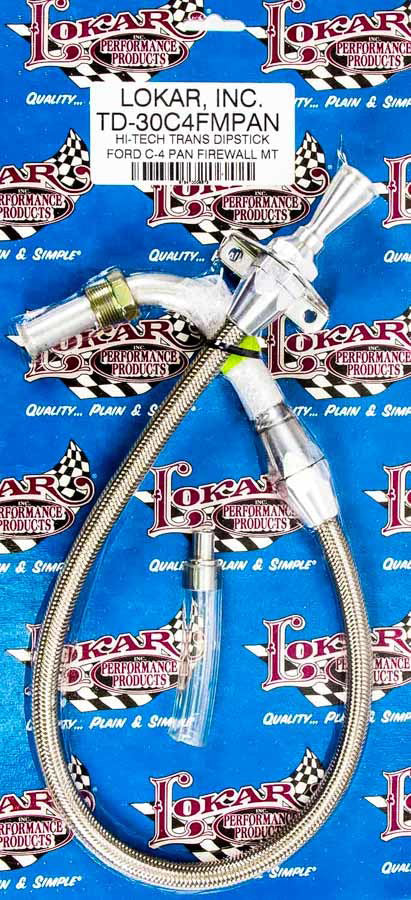 C-4 Firewall Mount Trans Dipstick-Pan Entry Automatic Transmission Dipsticks Lokar