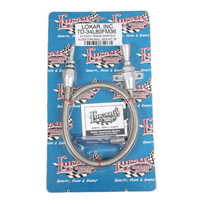 Transmission Dipstick 4L80 Firewall Mount 36in Automatic Transmission Dipsticks Lokar