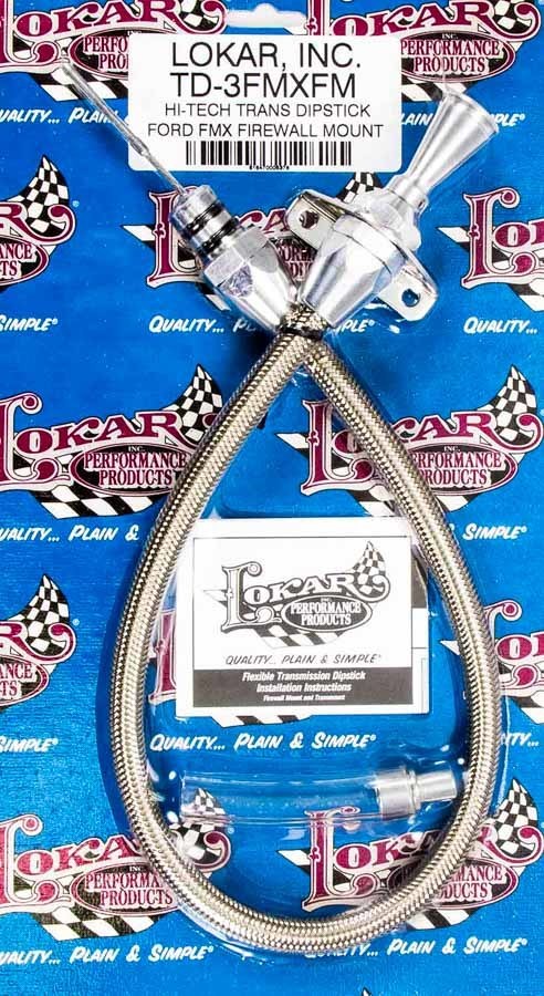 Hi-Tech Trans Dipstick Ford FMX Firewall Mt. Automatic Transmission Dipsticks Lokar