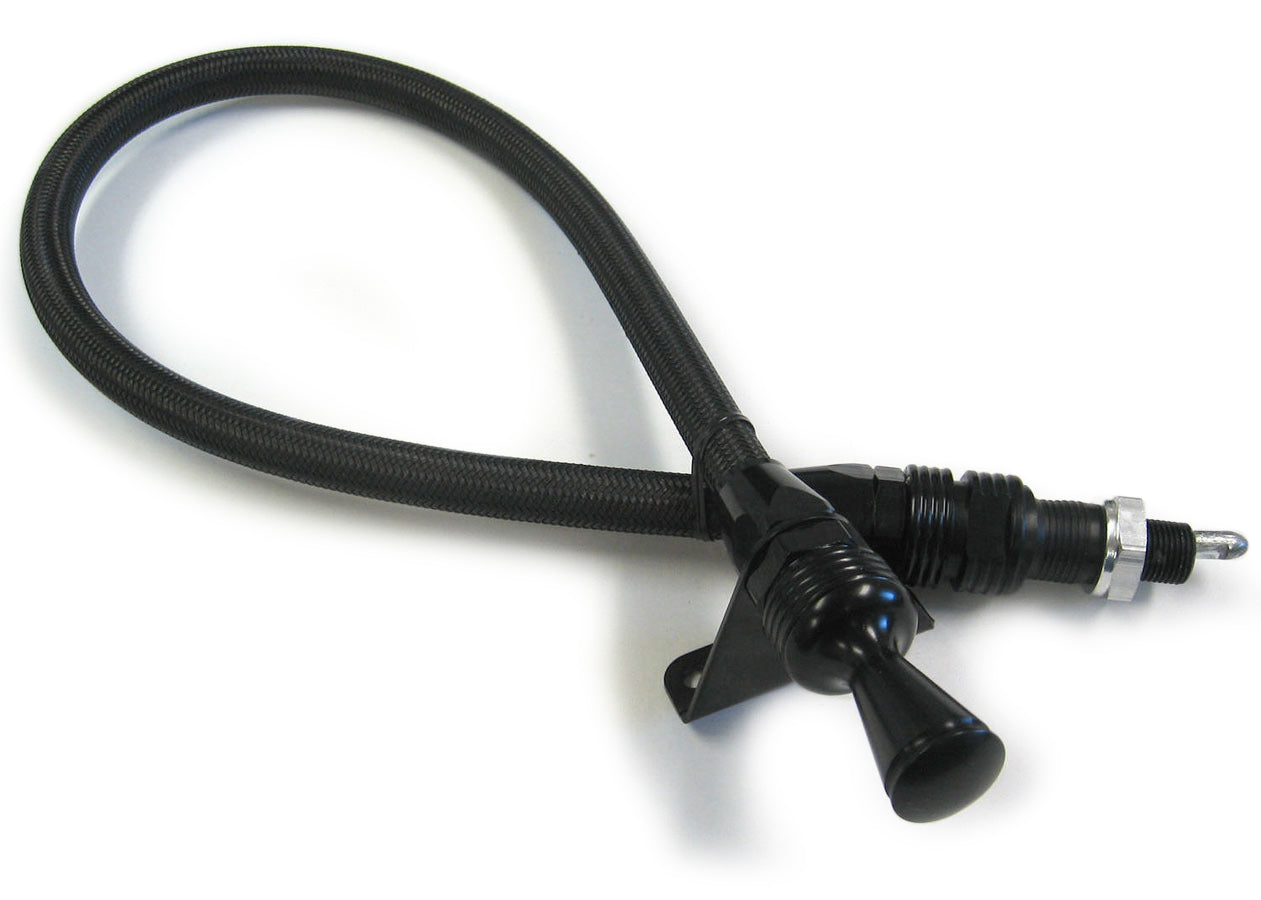 Black Locking Dipstick GM P/G Firewall Mount Automatic Transmission Dipsticks Lokar