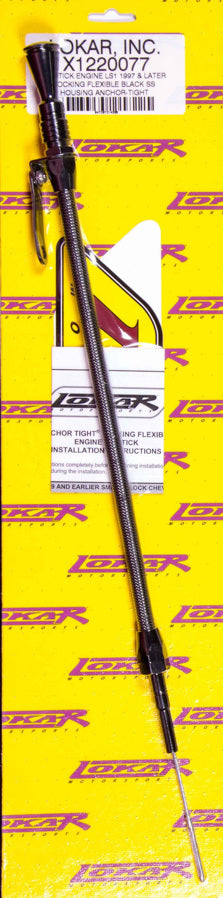 Locking Engine Dipstick Black GM 97- LS1 Engine Oil Dipsticks Lokar