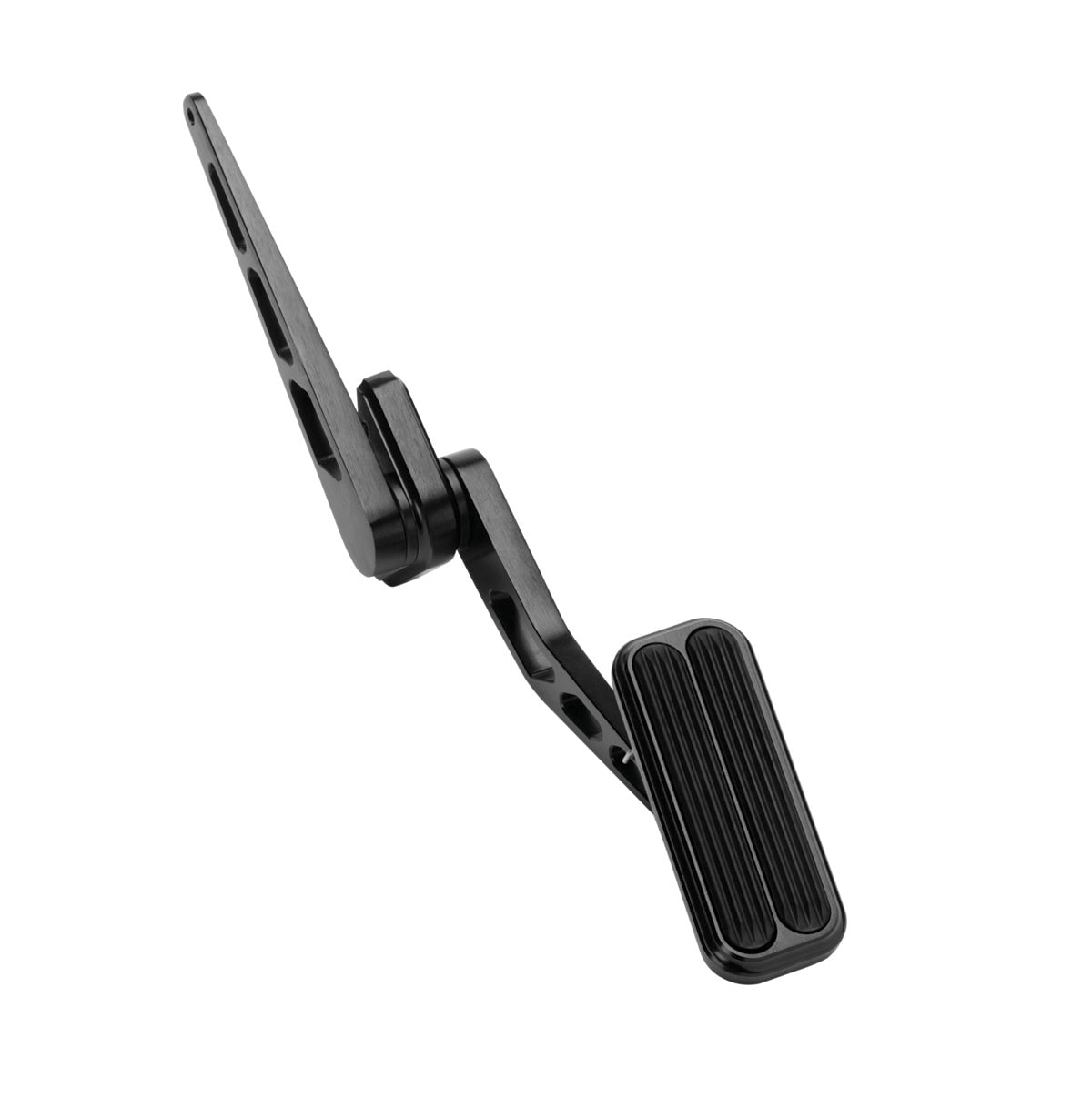 Blk Billet Aluminum Throttle Pedal w/Rubber Pedal Assemblies and Components Lokar