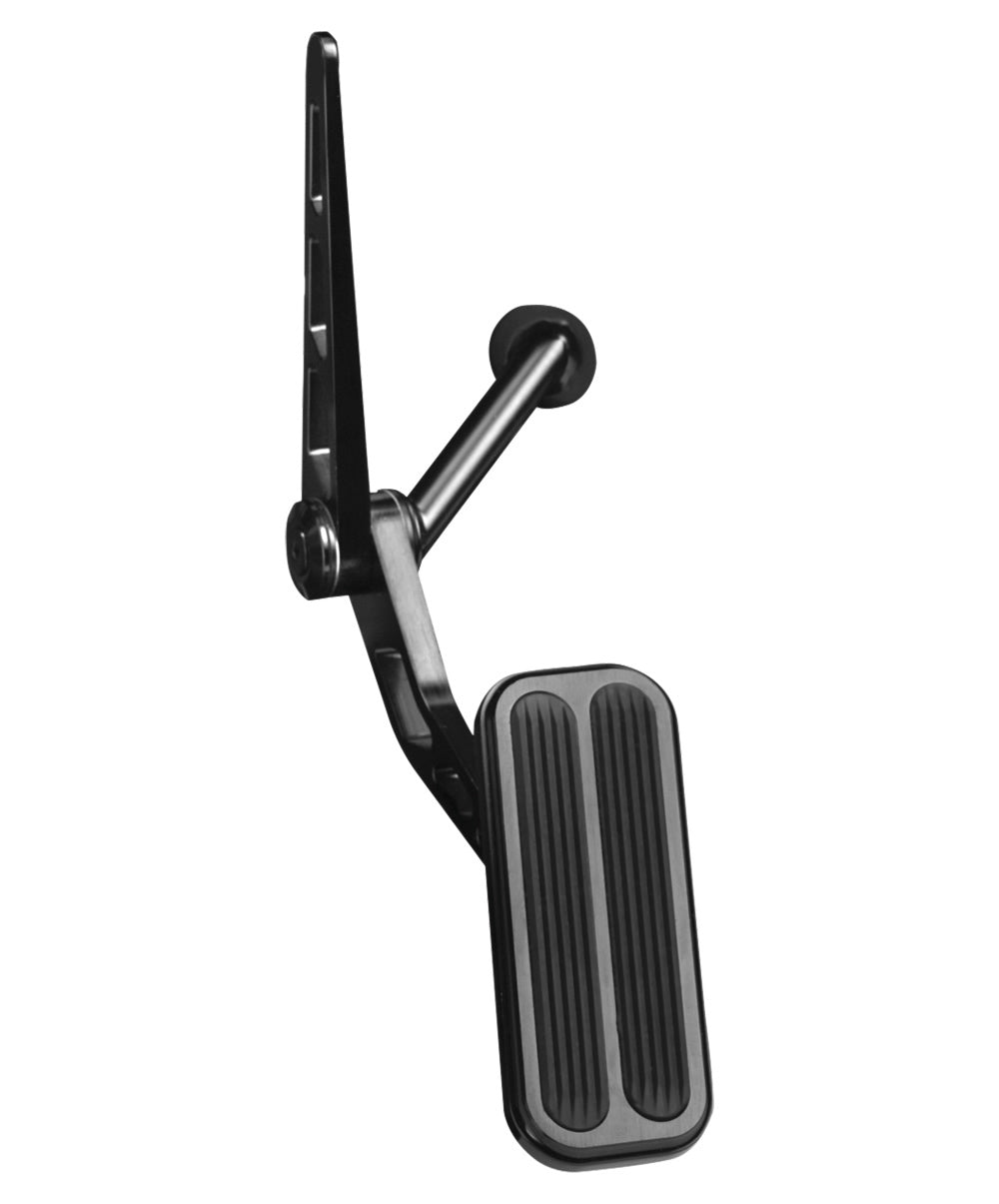 Blk 55-57 Chevy Billet Throttle Pedal Assy Pedal Assemblies and Components Lokar