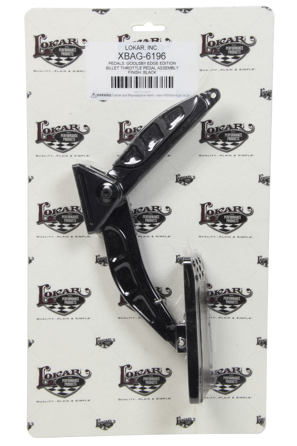 Black Goolsby Edge Editi On Billet Aluminum Throt Pedal Assemblies and Components Lokar