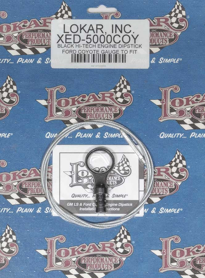 Engine Dipstick Ford Coyote 5.0L Black Engine Oil Dipsticks Lokar