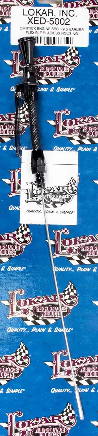 Flexible Engine Dipstick Black Pre -79 GM SBC Engine Oil Dipsticks Lokar