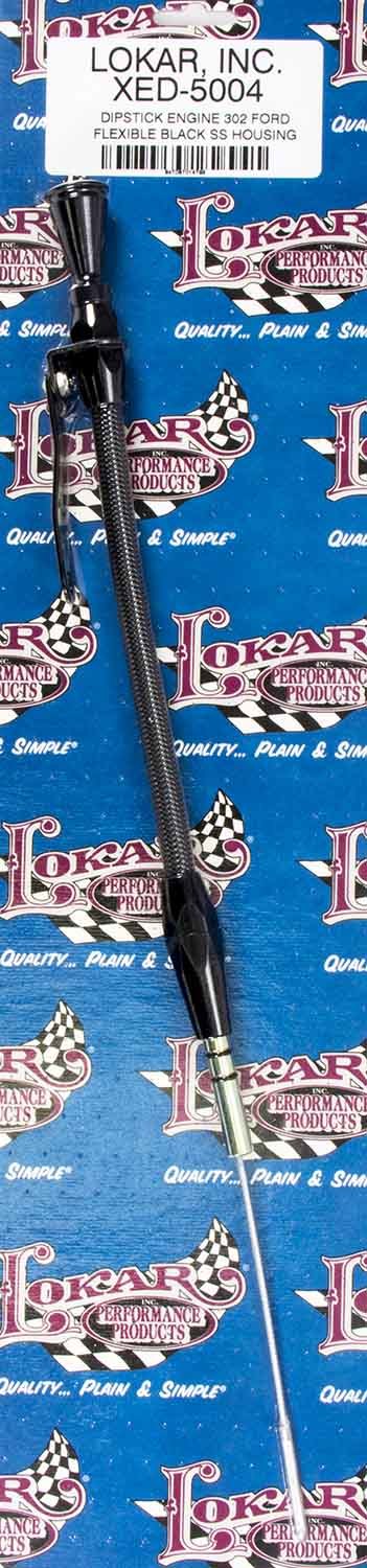 Flexible Engine Dipstick Black SBF 302 Engine Oil Dipsticks Lokar