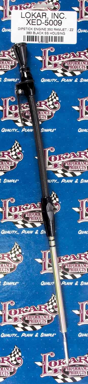 Flexible Engine Dipstick Black GM Ramjet SBC Engine Oil Dipsticks Lokar