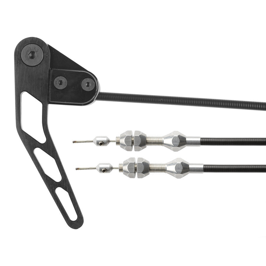 Blk Hood Release Cable Kit Black House Trunk and Hood Latch Assemblies Lokar