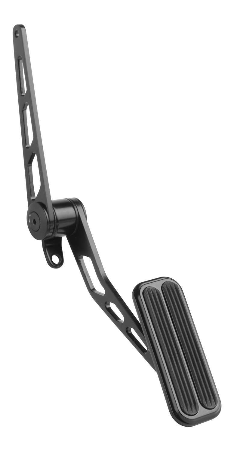 Blk Steel Spring-Loaded Throttle Pedal w/Rubber Pedal Assemblies and Components Lokar