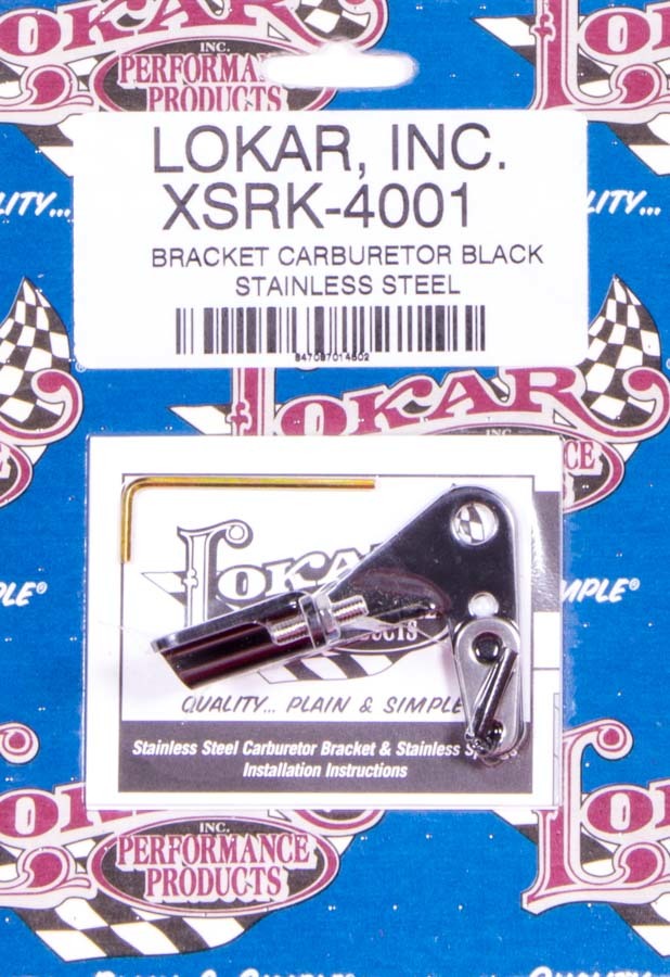 Black SS Carb Bracket Throttle Brackets Lokar