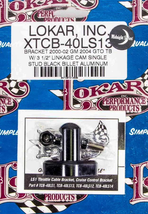 LS1 Throttle Cable Bracket Black Throttle Brackets Lokar